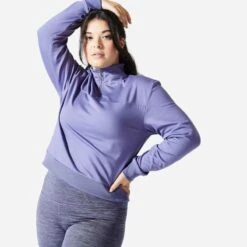 Sport Mode Verkauf -Sport Mode Verkauf sweatshirt damen kurzer schnitt violett